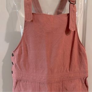Pink overalls